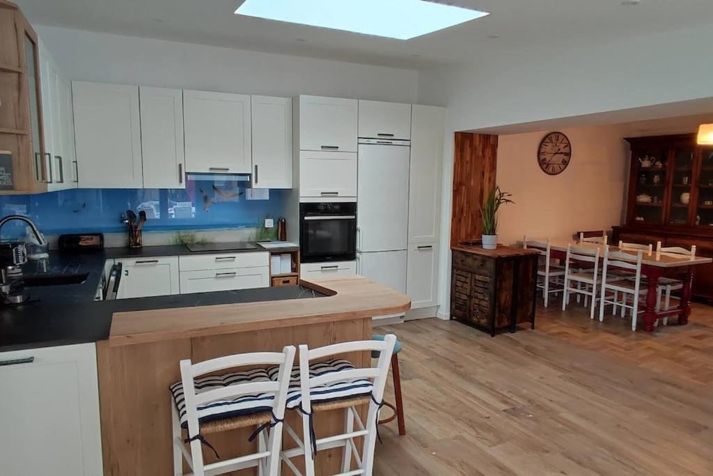 Maison Spacieuse 50 M De La Plage Ouistreham Buitenkant foto
